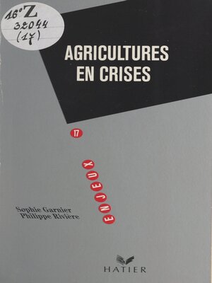cover image of Agricultures en crises